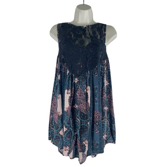 Intimately Free People Count Me In Trapeze Mini Dress Black Size XS - Picture 1 of 9